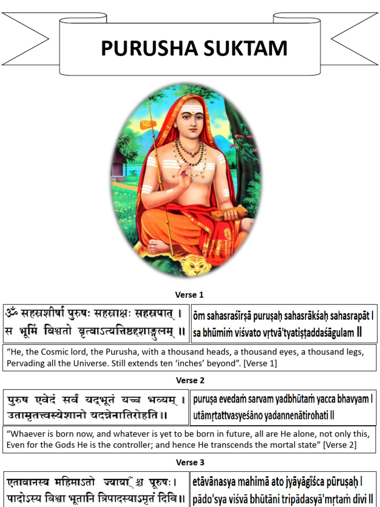 Purusha Suktam Download Free PDF Religious Belief And Doctrine