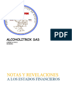 Notas y Revelaciones Alcoholitrox Sas