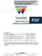 Forklift Practical Training and Assessment Procedures