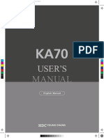 KA 70 - Users Manual