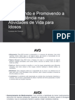 Independência Nas Atividades de Vida para Idosos