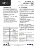 GREENTECH - ISOLATEK Type M-II - TDS