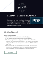 Ultimate TTRPG Planner PDF 