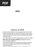 JAVA Overview Syntax