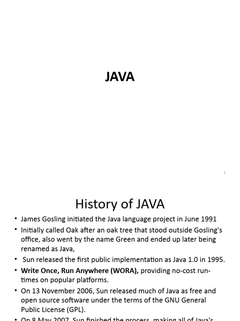 JAVA Overview Syntax | PDF | Programming | Constructor (Object Oriented ...
