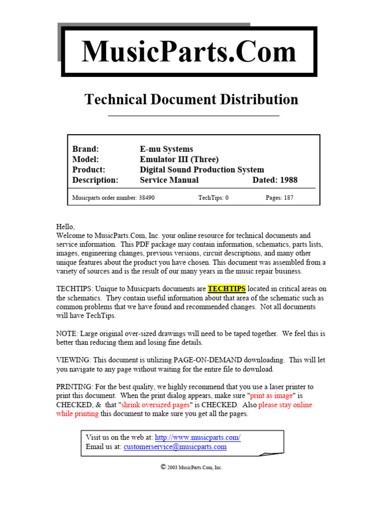 Emulator III Service Manual | PDF | Software | Computing