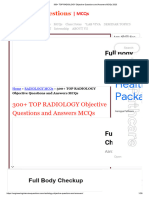 300+ TOP RADIOLOGY Objective Questions and Answers MCQs 2023