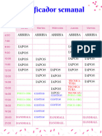 Agenda Planificador Semanal Personalizable Femenino Tonos Rosa