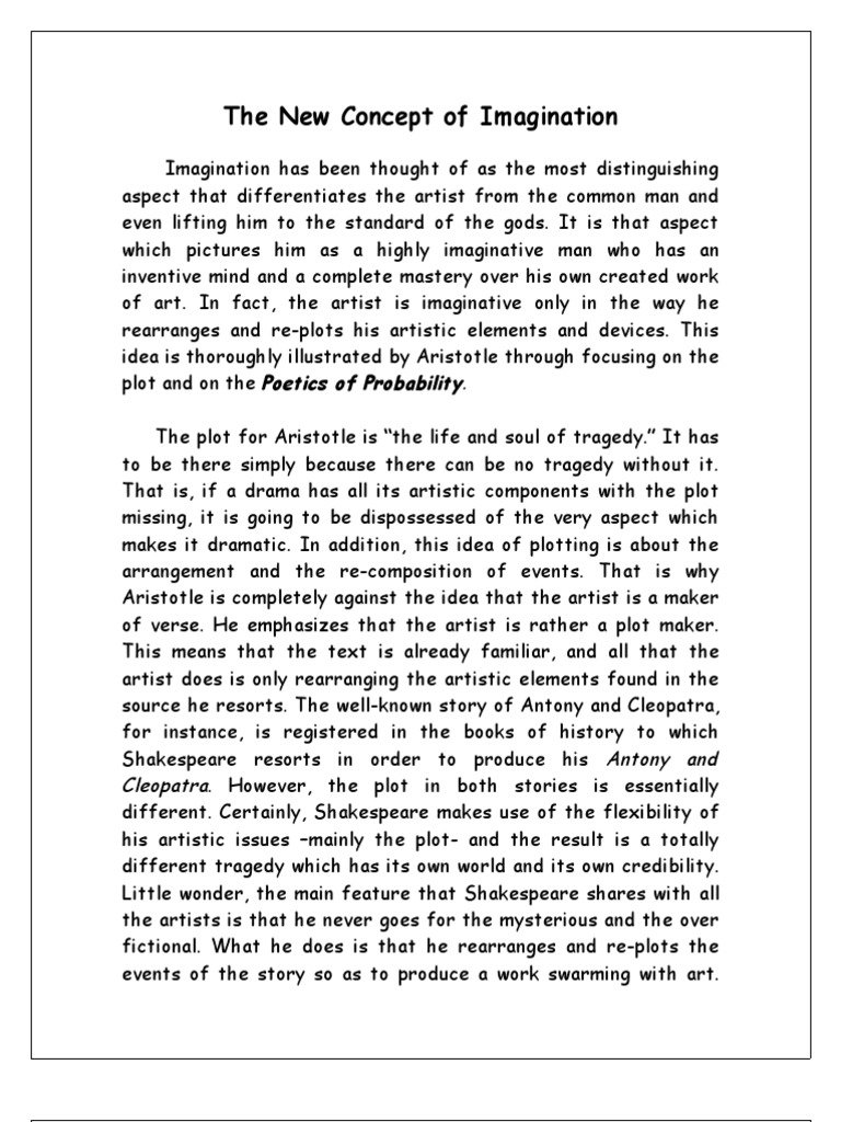 The Art of Imagination and Plotting | PDF | Art
