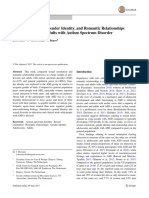 Sexual Orientation, Gender Identity, and Romantic Relationships in Adolescents and Adults With Autism Spectrum Disorder