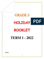 Grade 3 Holiday Work-2