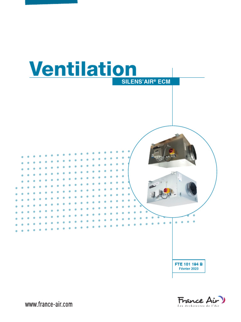 Fte 101 194 B Silensair Ecm | PDF | Ventilation (Architecture ...