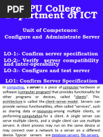 Configure and Administer Server