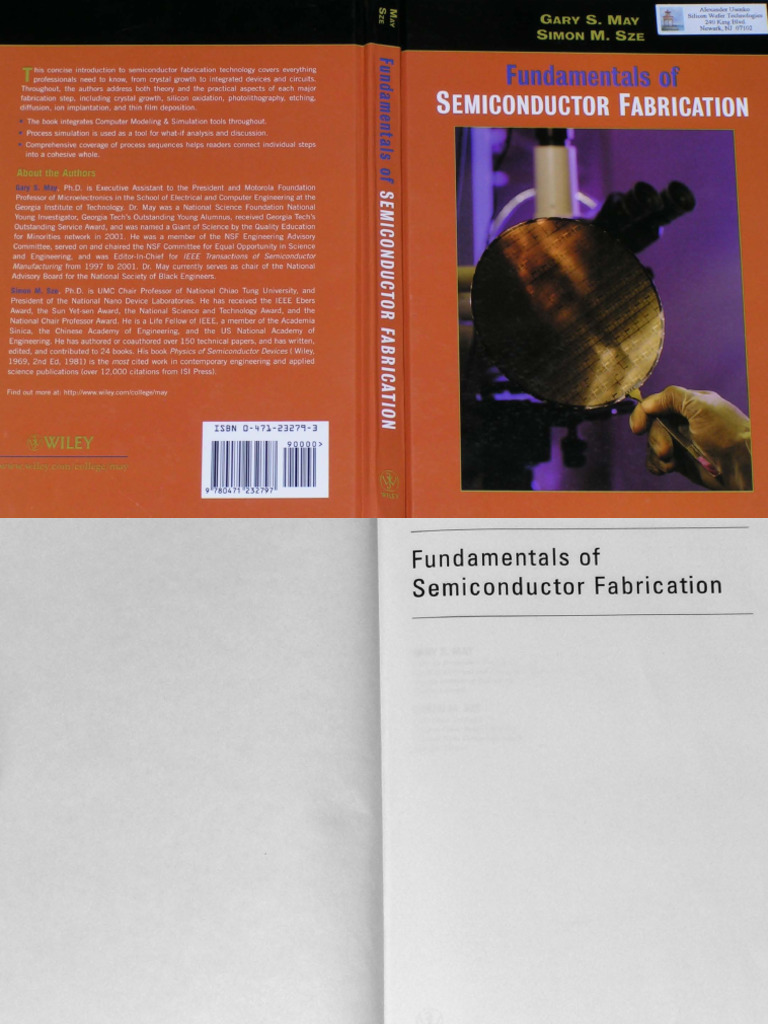 Dokumen - Tips - Fundamentals of Semiconductor Fabrication May Sze | PDF