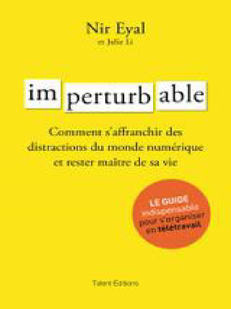 Imperturbable by NIR EYAL, PDF, Plaisir