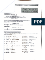 Rumus Dasar Integral