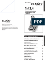 Clarity XLC34 User Guide A