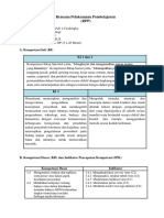 Rencana Pelaksanaan Pembelajaran (RPP) : A. Kompetensi Inti (KI) KI 1 Dan 2