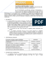 Edital Bolsas DOUTORADO Do PPGEduc 2023 Nova Regra Capes Colegiado