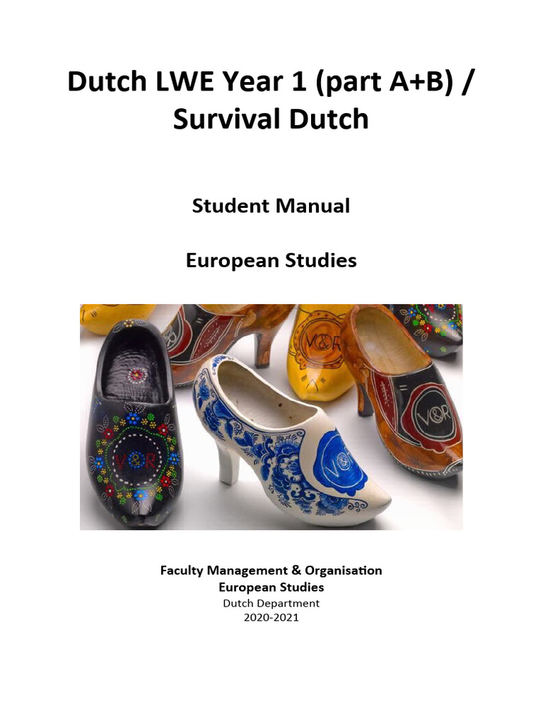 Dutch LWE Year 1 Student Manual | PDF | Linguistics | Human Communication