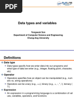 Chapter2-Data Types and Variables