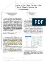 A Novel Application of The Travel Profile For The Electrical Bus in Electric Systems For Transportation
