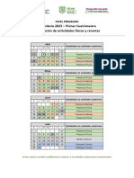 Calendario Pregrado 2023 - Modalidad Actividades Académicas