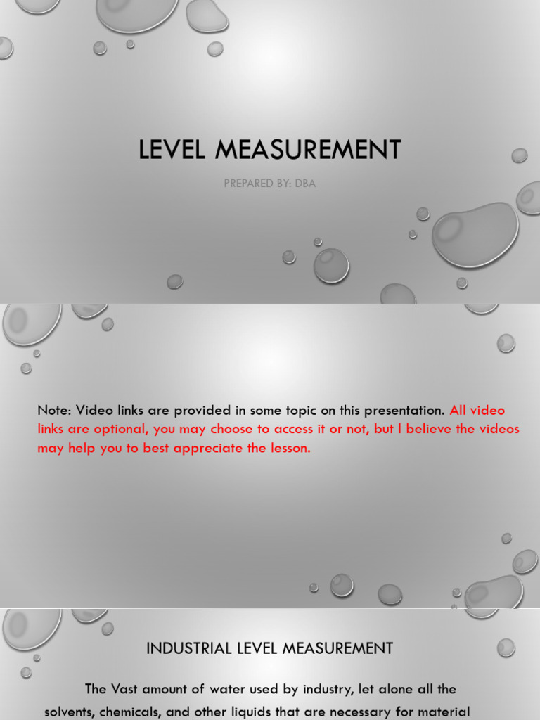 Level Measurement Pdf Radar Capacitor