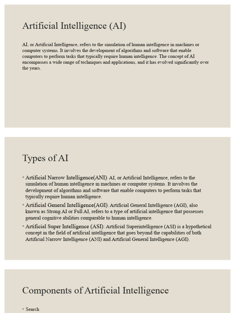 Artificial Intelligence (AI) | PDF | Artificial Intelligence