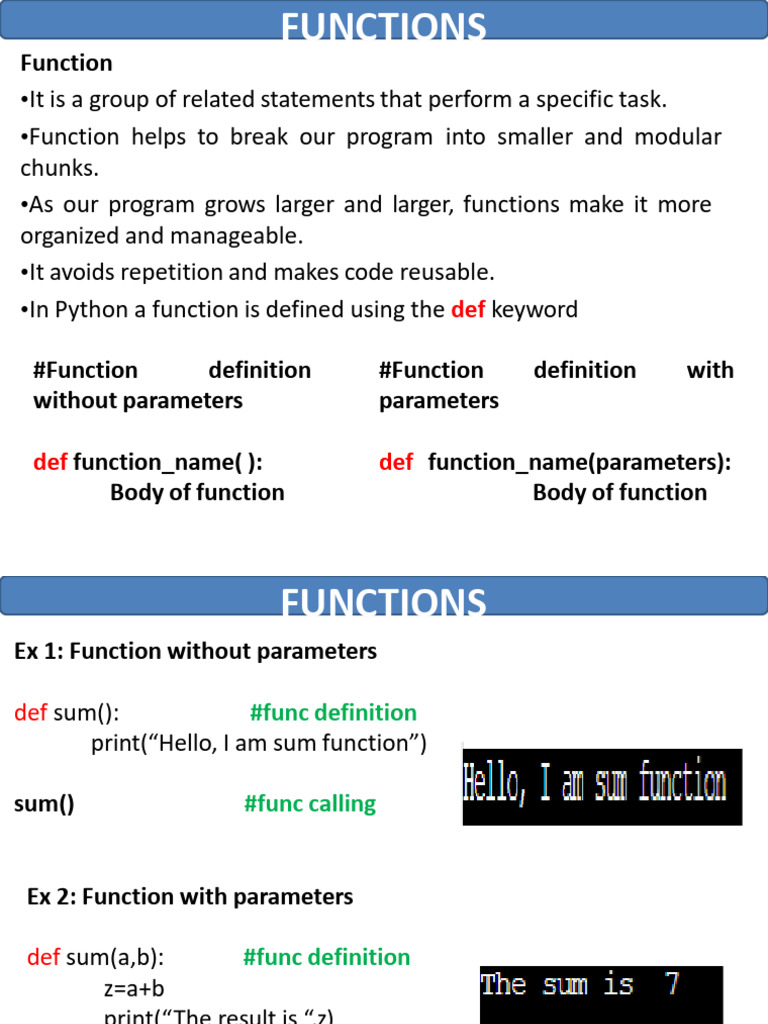 Unit 3 | PDF | Parameter (Computer Programming) | Anonymous Function