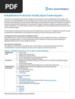 Rehabilitation Protocol For Patella Quad Tendon