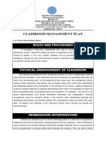Llemit-Classroom Management Plan
