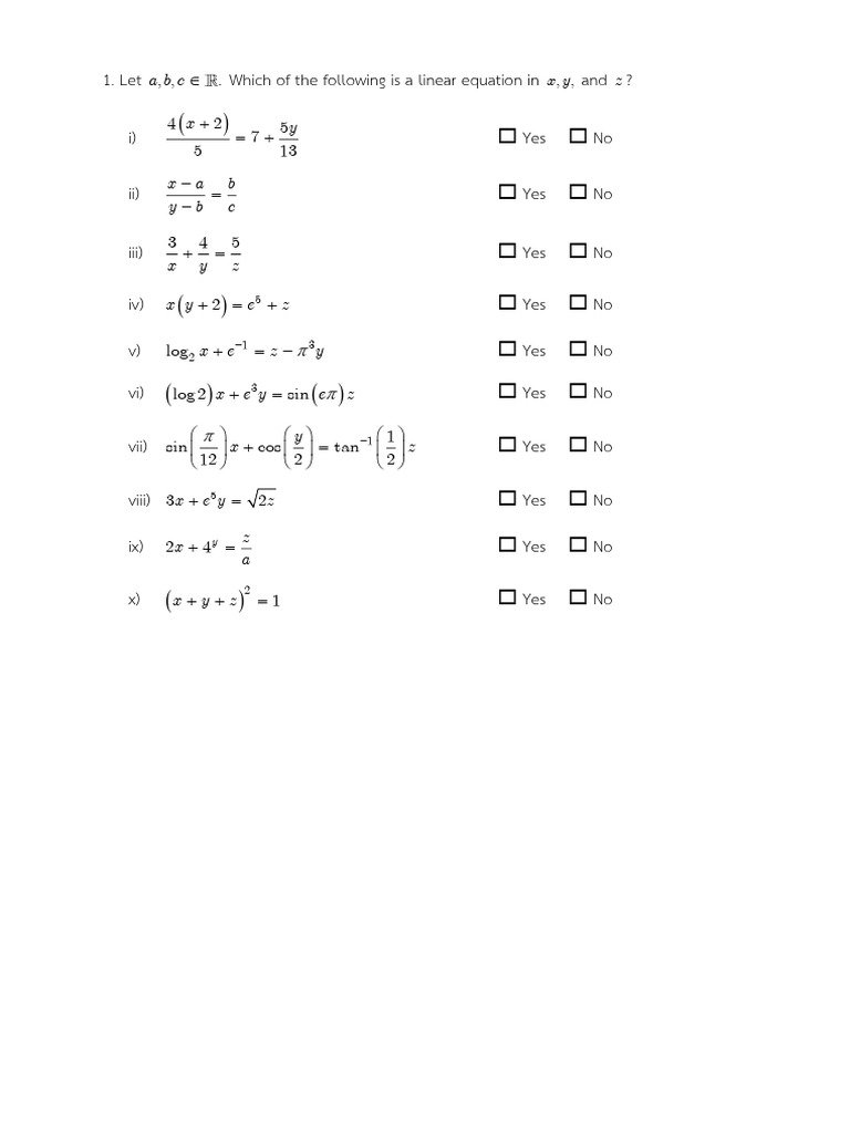 MA131 - Chapter 1 - Previous Exam | PDF | System Of Linear Equations ...