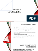 Principles of Counseling