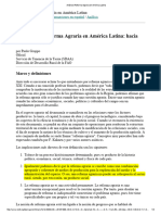 GROPPO Análisis - Reforma Agraria en América Latina