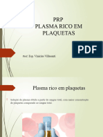 PRP Plasma Rico em Plaquetas: Esp. Vinicius Villasanti