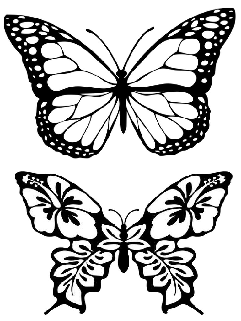 Mariposas grandes de papel pdf