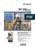 Brosur Theodolite Digital Topcon DT 300 Series