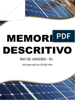 Memorial Descritivo Energia Solar
