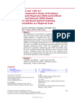 A Comparative Study of The Binary Logistic Regression (BLR) and Artificial Neural Network (ANN) Models For GIS-Based Spatial Predicting Landslides at A Regional Scale