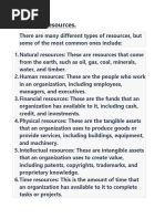 Types of Resources