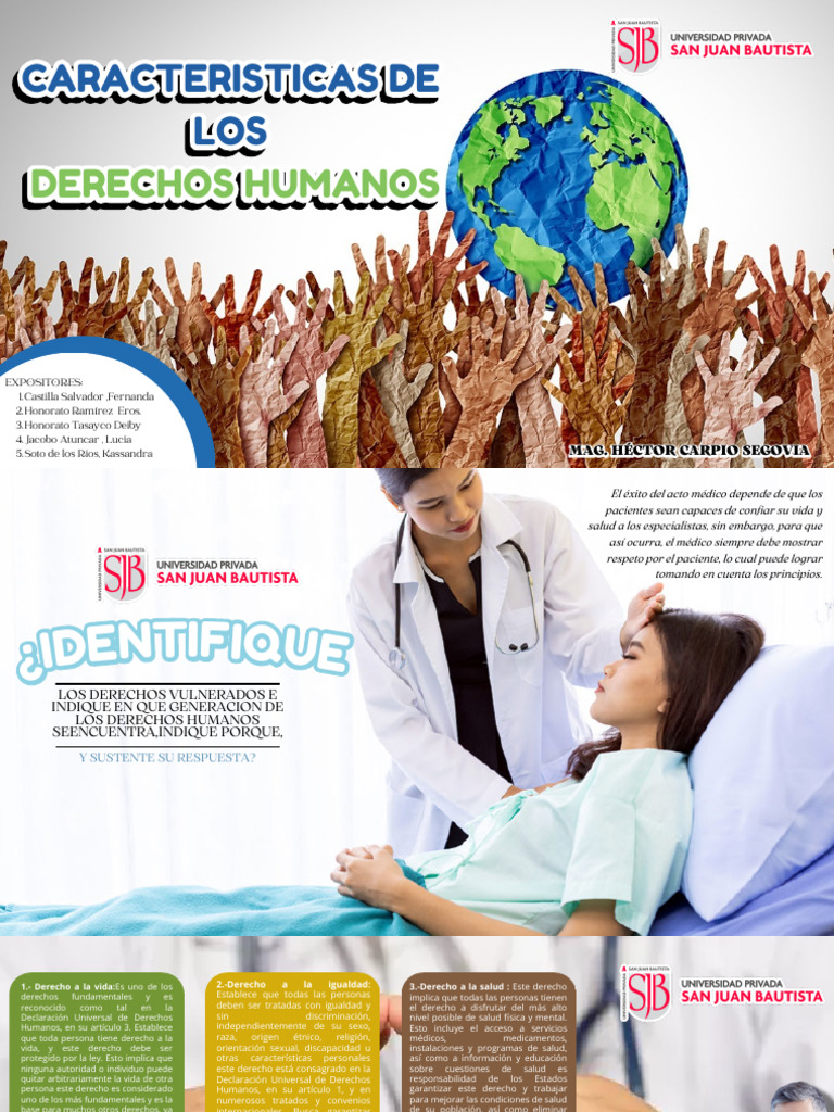 Caracteristicas De Los Derechos Humanos