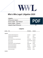 Whos Who Legal Litigation 2020 in Guide