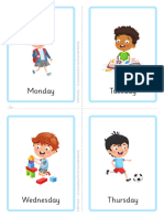 Free Days of The Week Flashcards