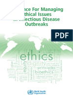 World Health Organization (WHO) - 2016 - Guidance For Managing Ethical Issues in Infectious