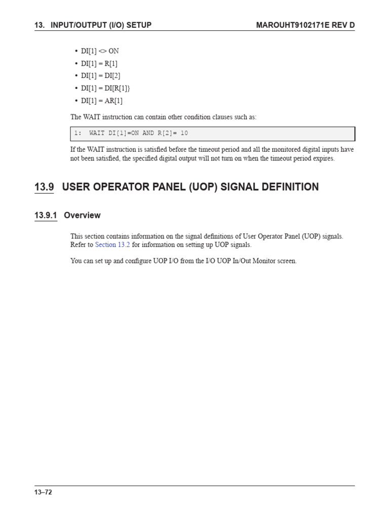 I/O Signal Configuration Guide | PDF | Science & Mathematics