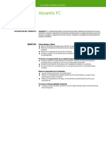 Advantis FC Tech Sheet MX Spanish 2015