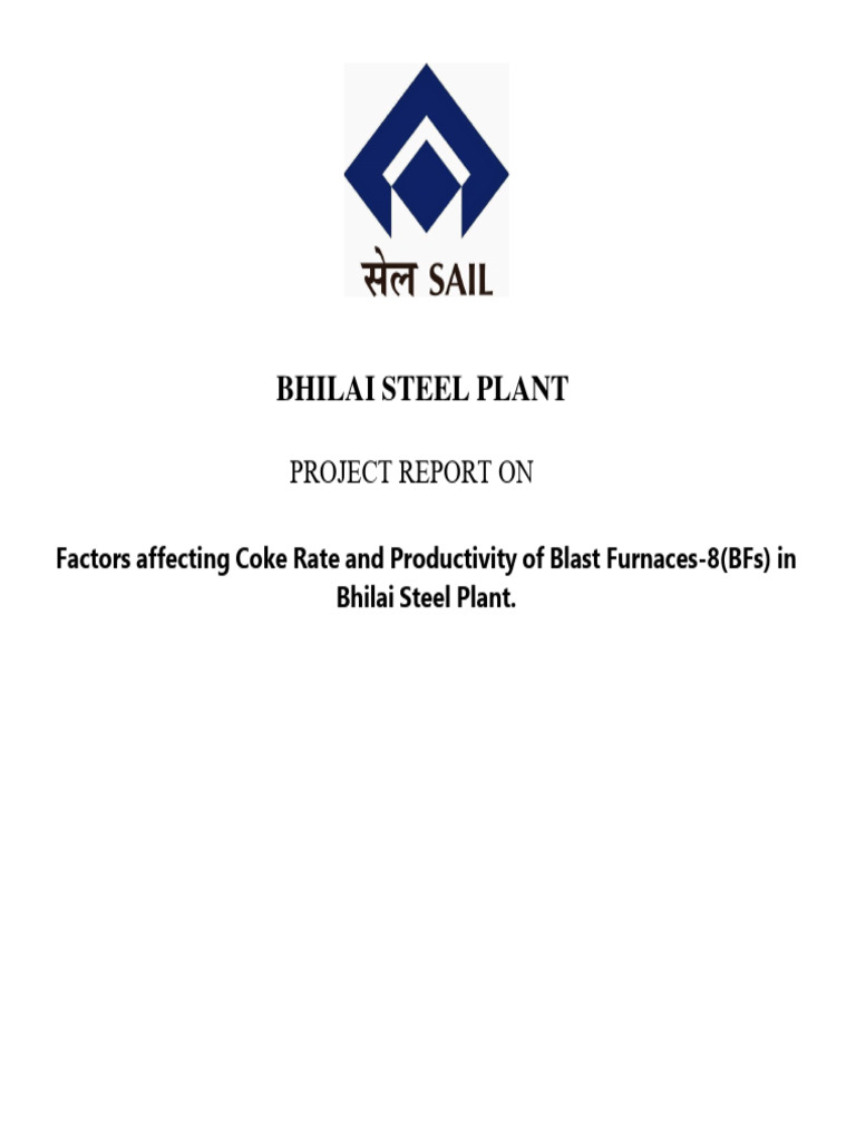 Coke Rate & Productivity in Bhilai BFs | PDF | Steelmaking | Blast Furnace