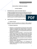 Plan de Trabajo Del Proceso Sumario Contra La JNJ