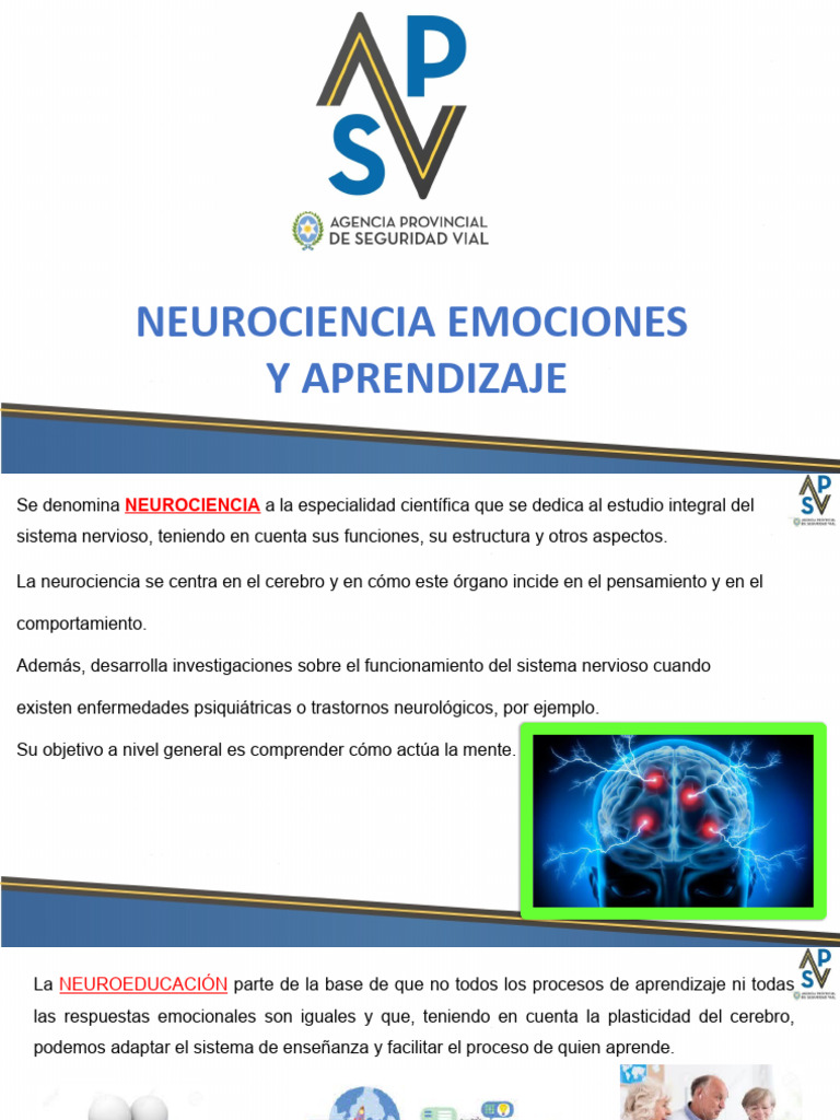 Neurociencia Emociones y Aprendizaje | PDF | Cerebro | Las emociones